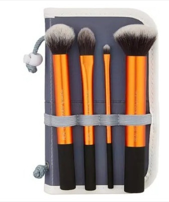 Jollity Beauty Real Technique Core Collection Hand Cut Hair Design Makeup Brush Set(Pack of 4)