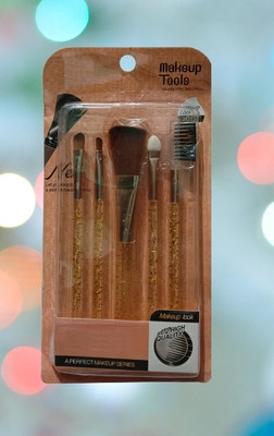 Shreeji Makeover Super Quility Makeup Brush Set A6 With Super Brush Tool(Pack of 5)