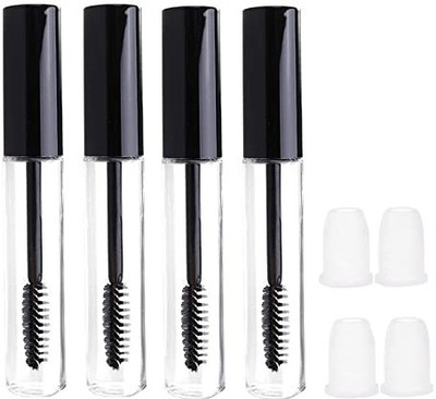 VASADIGITAL 4 pcs 7 ml Reusable Empty Mascara Bottle Tube Container With Brush(Pack of 8)