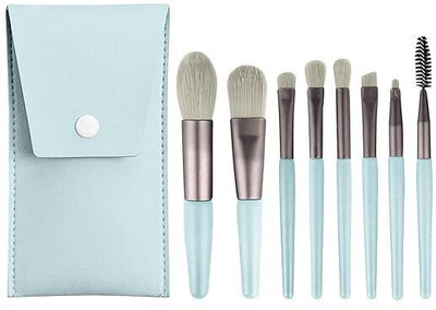 ZIVINI 8 PCS Makeup Brush Set Blush, Eye shadow, Eyelash, Lip and Brow With Holder(Pack of 8)