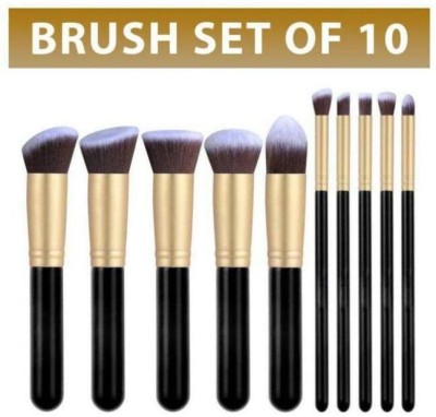 Rsentera Foundation,mineral, Eyeshadow Makeup Brush Set (Set Of 10)(Pack of 10)