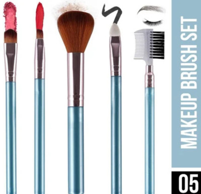 SC SWASTIK CREATION Makeup Brush 5 PC Travel Brush set(Pack of 5)