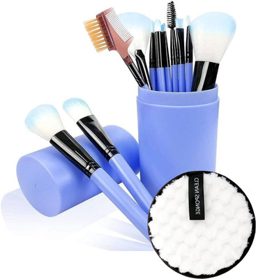 Gonegal 12 Pcs Makeup Brushes Set Tool Pro Foundation Eyeliner & Makeup Remover Sponge(Pack of 13)