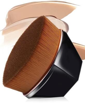 EXWLZA Foundation Makeup Brush Flat Kabuki Hexagon Face Blush Liquid Powder Foundation(Pack of 1)