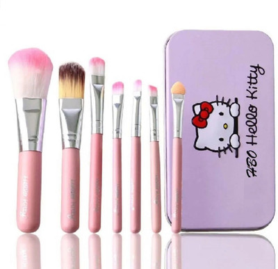 GYBest Hello Kitty Soft Makeup Brush Set - Pink (Pack of 7)(Pack of 7)