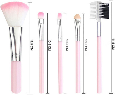 LOVHIDE 5 Pcs Make Up Brush Set -Synthetic Swiss Makeup Beauty Set Foundation Blending(Pack of 5)