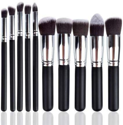 COSMO VIBES Professional Series Kabuki Makeup Brush Set(Pack of 10)