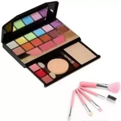 Just Tya Makeup Kit & 5pc Makeup Brush Set(Pack of 5)