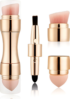 Gleva Mini 4 In 1 Makeup Brush Set - All In One Makeup Sponge(Pack of 1)