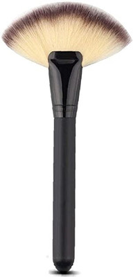 SUNAINA Makeup Black Fan Brush Professional Highlighting Make Up Brushes (Pack of 1)(Pack of 1)