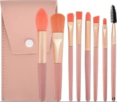 Morbee 8 PCS Mini Makeup Brush Set, Portable Foundation Brush Kit r3(Pack of 8)