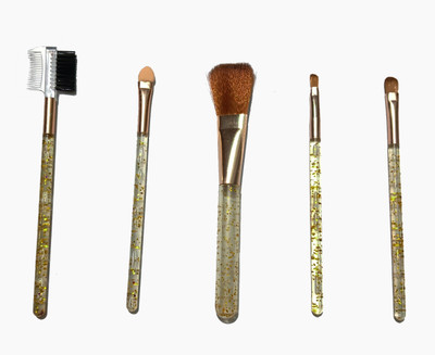Shreeji Makeover Best Makeup Brush Tool Set with 2 Face Puff(Pack of 5)