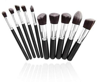 COSMO VIBES Makeup Brushes Set Premium Synthetic Kabuki(Pack of 10)