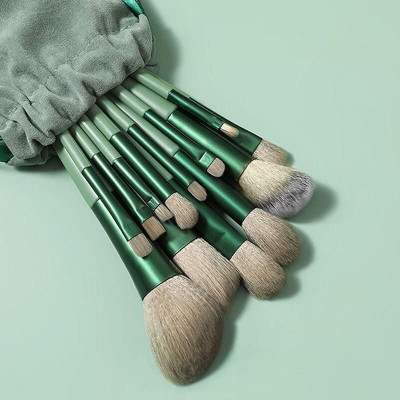 GABBU Brushes for Eyeshadow Powder Blush Foundation Blending Brush with Portable Pouch(Pack of 13)