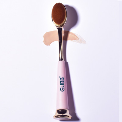 GUBB Multiuse Oval Makeup Brush for Face Makeup| Premium Synthetic Fiber Bristles(Pack of 1)