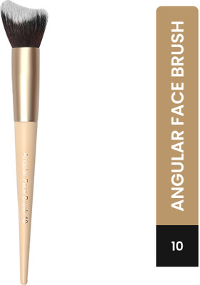 Milagro Beauty Angular Face Brush 10 Soft Vegan Makeup Bristles Wooden Handle(Pack of 1)