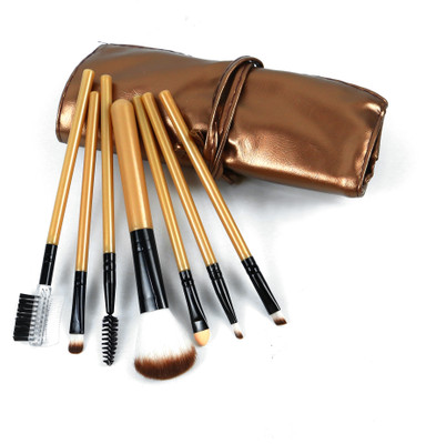 NFI essentials Synthetic Soft Bristle Makeup Brush Set of 7 For Face & Eye Cosmetic Brushes(Pack of 7)