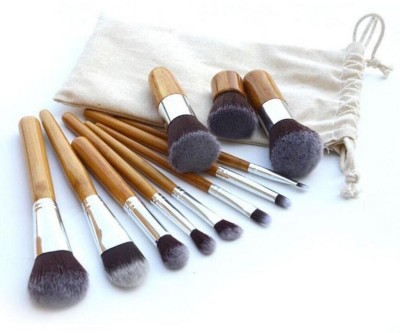 JIAOER Makeup Brush Set Professional Kabuki Foundation Blending Powder Cream Brushe Kit(Pack of 11)