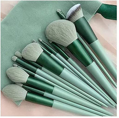 asija makeovers High Quality Professional 13pc Makeup Brush with soft pouch(Pack of 13)