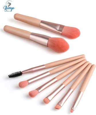 AARADHYAM Pravii Makeup Brushes 8Pcs Set Mini Premium Synthetic Foundation Brush(Pack of 8)