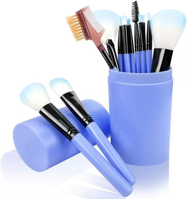 SUBHMUN 12 Pcs Makeup Brushes for Foundation Eyeshadow Eyebrow Eyeliner Blush(Pack of 12)