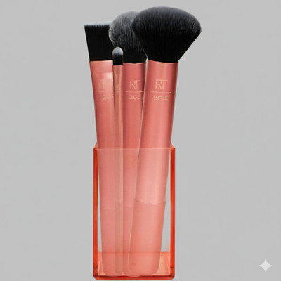 Gleam Soul Professional Salon Makeup Brush Kit with Organizer Box for Brush(Pack of 4)