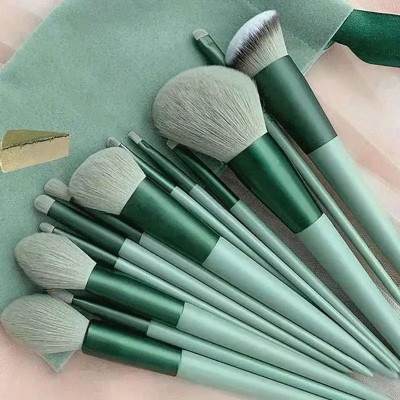 GULGLOW99 Portable Model with Soft Hair Cheek Brush and Eye Shadow Brush Full Beauty 13pcs(Pack of 13)