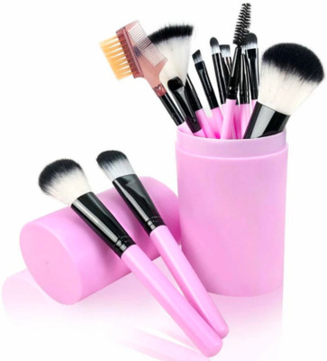 ghorela Makeup Brush Set with multi colour AI Storage Box (Pack of 12)(Pack of 1)