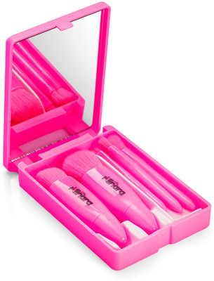 MINARA Makeup Brush Applicator Set of 5 with Mirror & Pouch(Pack of 5)