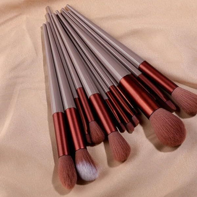 LOVHIDE Premium Synthetic Bristle Professional Face And Eye Makeup Brushes Set(Pack of 13)