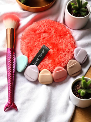 LYTIX 8PCS Makeup Kit Soft Blending BrushTools for Flawless Foundation Eye Makeup(Pack of 8)