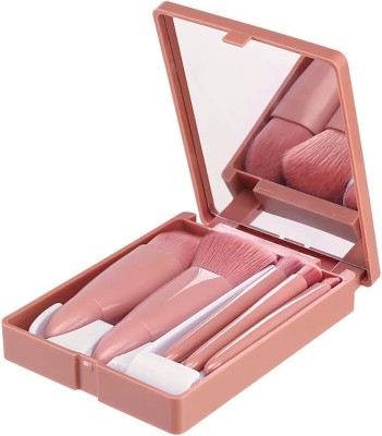 Veeva Beauty & Fashion Travel Makeup Brush 5 Piece Set Powder,Foundation,Concealer,Eyeshadow,Lip brush(Pack of 5)