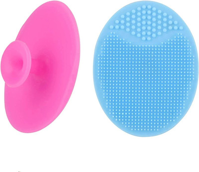 My Colors Soft Silicone Face Scrubber,Facial Exfoliation Scrub for Cleansing Blackhead(Pack of 2)