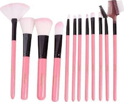 ShopCircuit Professional Luxury Makeup Brush Set of 12 with Storage Box Kit for Girls(Pack of 12)