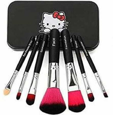 Mecovip Mini Pink Makeup Brush Set (Pack of 7 )(Pack of 7)