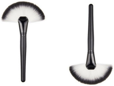 NXGTYA Fan Brush Professional Face Highlighting Make Up Brushes(Pack of 2)