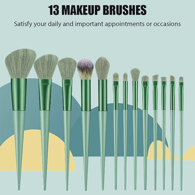 SMIETRZ Professional 13pc Celebrity Makeup Brush Set with soft fluffy pouch(Pack of 13)