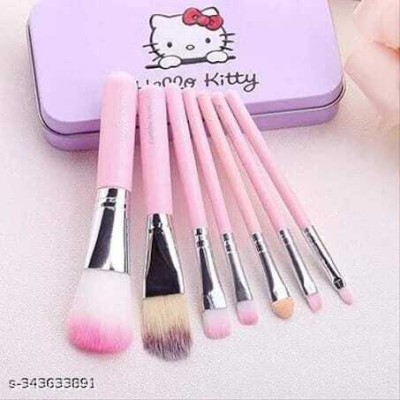 Mecovip Mini Pink Makeup Brush Set (Pack of 7)(Pack of 7)