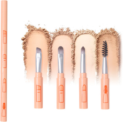 Zibuyu Four in One Portable Mini Makeup Brush Set Travel Friendly(Pack of 4)