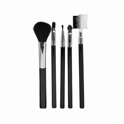 HUDAQUEEN Soft Bristle 5-Piece Makeup Brush Set with ergonomic handles for comfortable use(Pack of 5)