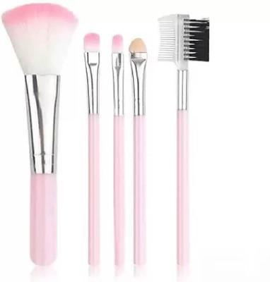 NITAJ 5 Pcs Makeup Brush For Glossy Face(Pack of 5)
