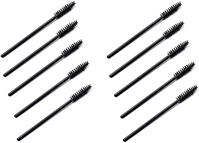 angelie Mascara Eyelash Wands Brush for Eyelash Extension Eyebrow and Makeup Color(Pack of 10)