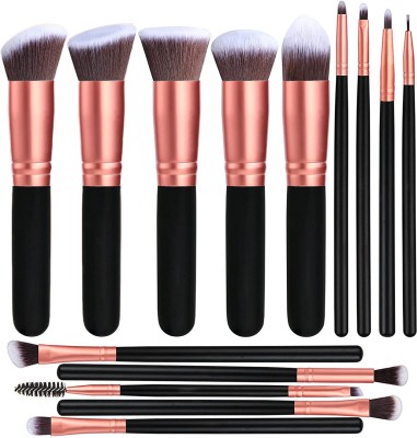 Gleva Makeup Brushes Synthetic Kabuki Foundation Powder Concealers 14 Pcs Brush set(Pack of 14)