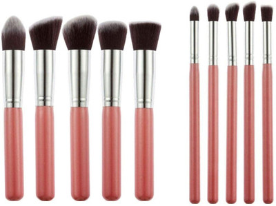 LOVHIDE Makeup Brushes Set Tool Pro Foundation Eyeliner Eyeshadow(Pack of 10)