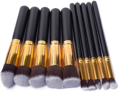 teayason Beauty Extra Soft Black Premium 10 Piece Makeup Brush Set(Pack of 10)