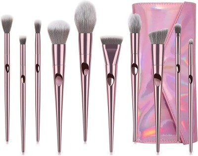 EZELFLOW BEAUTY Makeup Brushes Set,10pic Professional Makeup Brush Set with Cosmetic bag(Pack of 10)