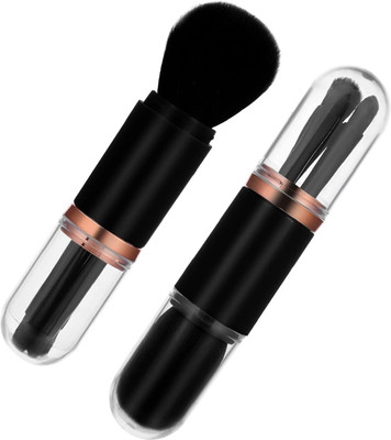 Puedo Makeup Brush Set 4 in 1 Portable Travel(Pack of 4)
