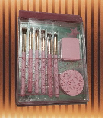 Shreeji Makeover Best Makeup Brush Set A1 with 2 Face Puff(Pack of 1)