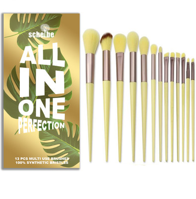 Scheibe 13 pcs Multi Use Makeup Brush With Pouch(Pack of 13)