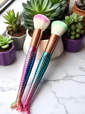 Chronex 2PCS Makeup Face Powder Brush Set | Soft Bristle Blending Brushes for Flawless(Pack of 2)